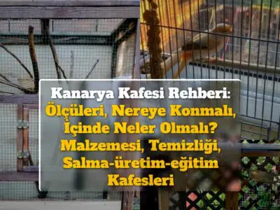 Kanarya Kafesi Rehberi: Ölçüleri, Nereye Konmalı, İçinde Neler Olmalı? Malzemesi, Temizliği, Salma-üretim-eğitim Kafesleri