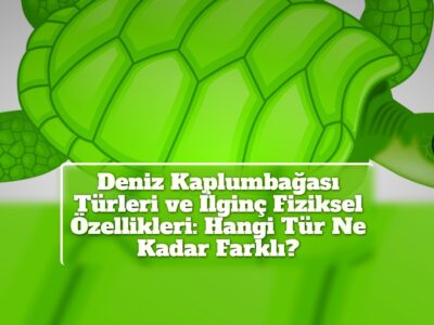 Deniz Kaplumbağası Türleri ve İlginç Fiziksel Özellikleri: Hangi Tür Ne Kadar Farklı?