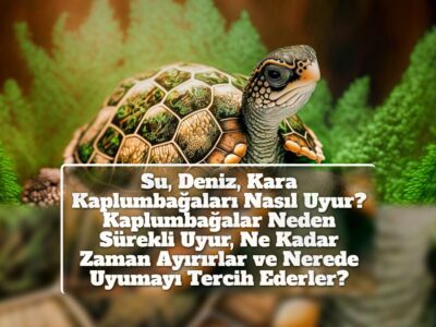 Su, Deniz, Kara Kaplumbağaları Nasıl Uyur? Kaplumbağalar Neden Sürekli Uyur, Ne Kadar Zaman Ayırırlar ve Nerede Uyumayı Tercih Ederler?