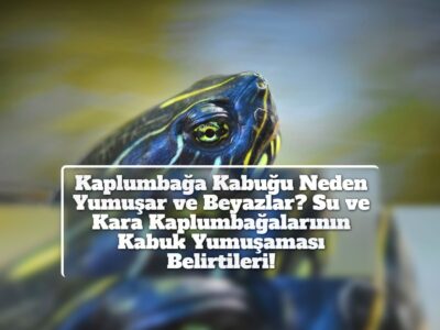 Kaplumbağa Kabuğu Neden Yumuşar ve Beyazlar? Su ve Kara Kaplumbağalarının Kabuk Yumuşaması Belirtileri!