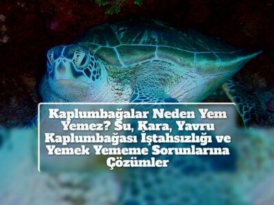 Kaplumbağalar Neden Yem Yemez? Su, Kara, Yavru Kaplumbağası İştahsızlığı ve Yemek Yememe Sorunlarına Çözümler