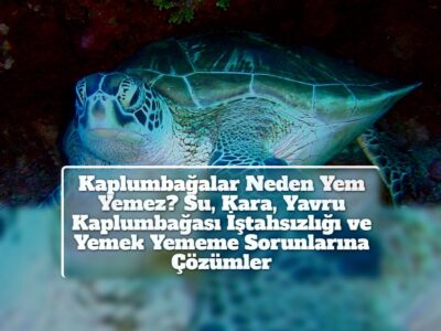 Kaplumbağalar Neden Yem Yemez? Su, Kara, Yavru Kaplumbağası İştahsızlığı ve Yemek Yememe Sorunlarına Çözümler