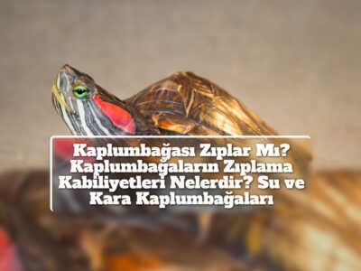 Kaplumbağası Zıplar Mı? Kaplumbağaların Zıplama Kabiliyetleri Nelerdir? Su ve Kara Kaplumbağaları